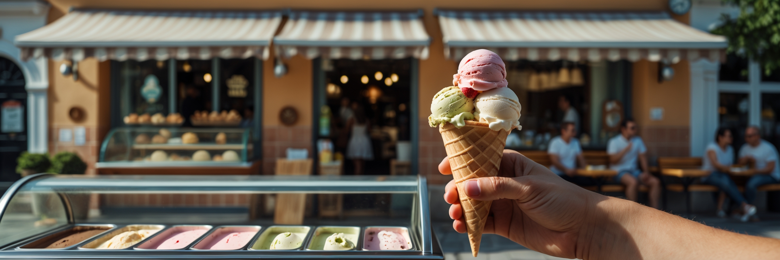 Präsentationsansicht der Firma Eiscafé De Marco