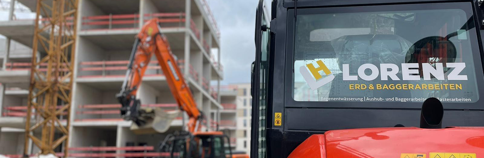 Präsentationsansicht der Firma LORENZ Erd- & Baggerarbeiten