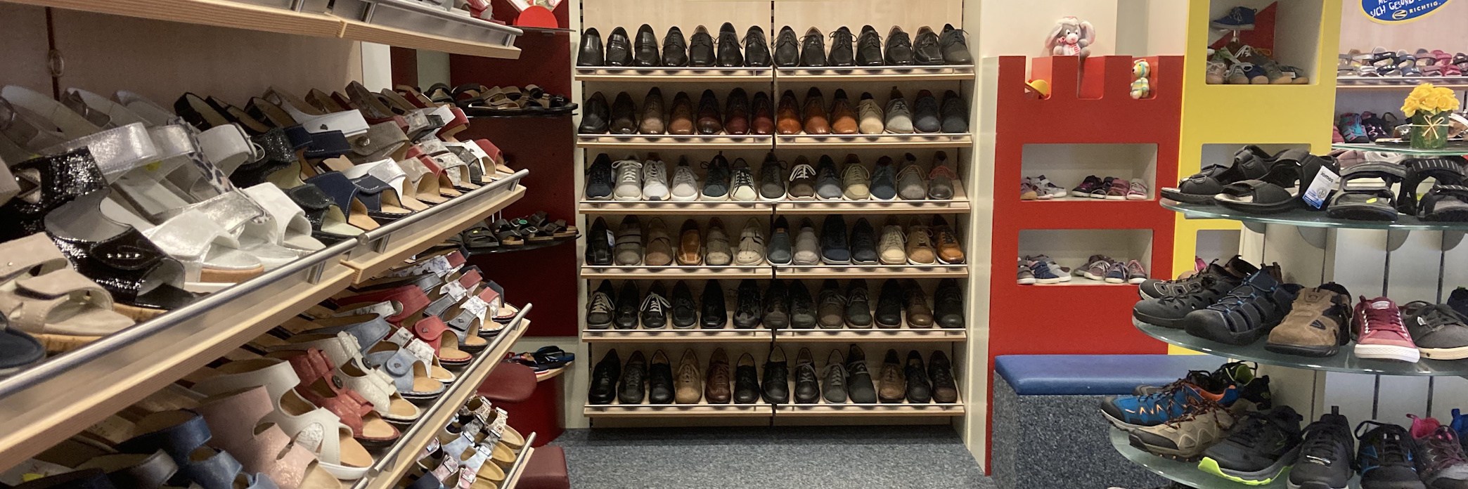 Präsentationsansicht der Firma Schuhhaus Niebling