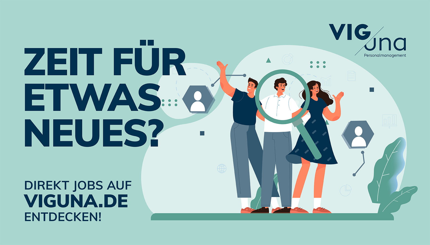 Präsentationsansicht der Firma Viguna Personalmanagement GmbH