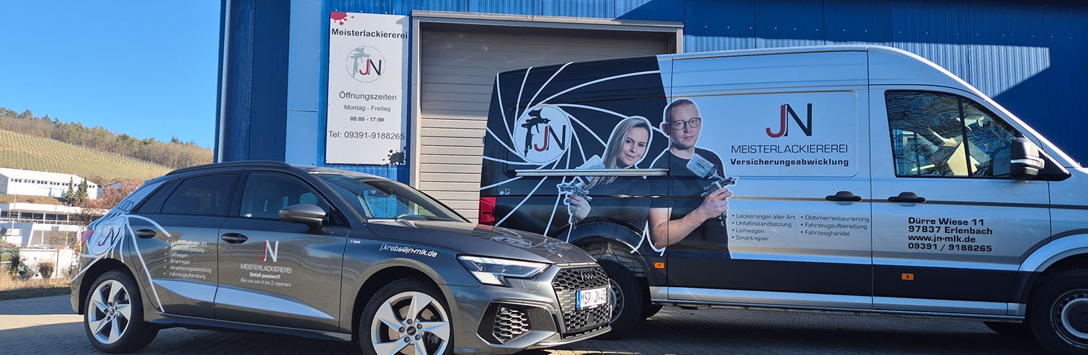 Präsentationsansicht der Firma JN-Meisterlackiererei GmbH & Co. KG