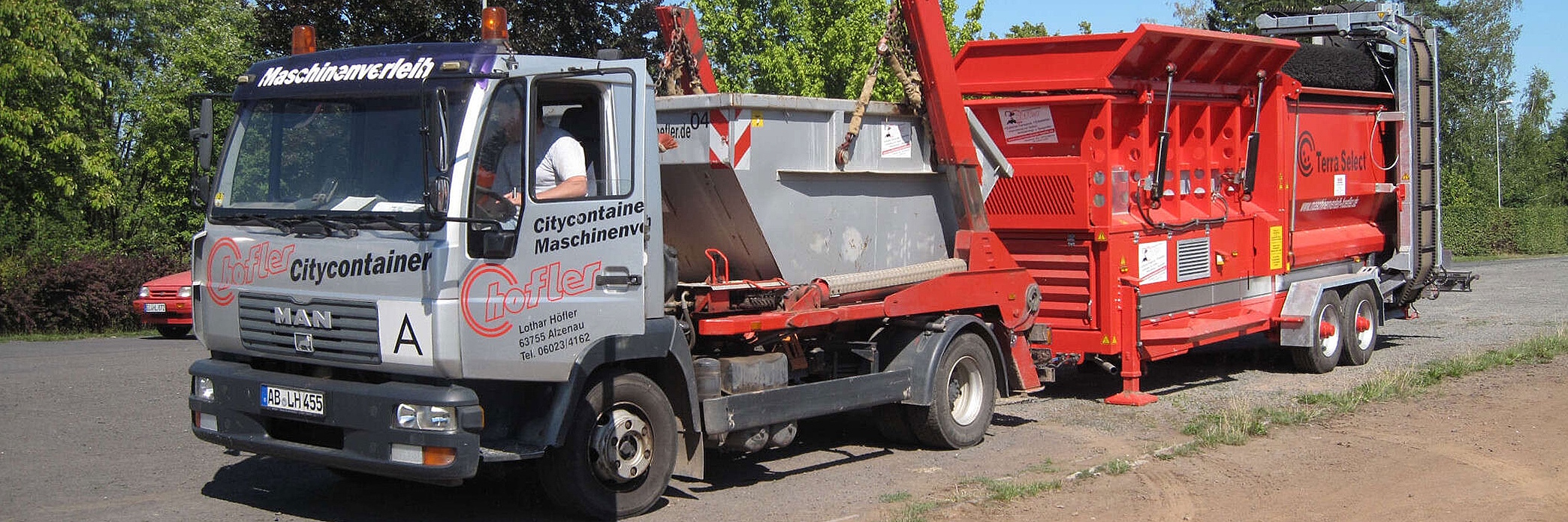 Präsentationsansicht der Firma Lothar Höfler Maschinenvermietung