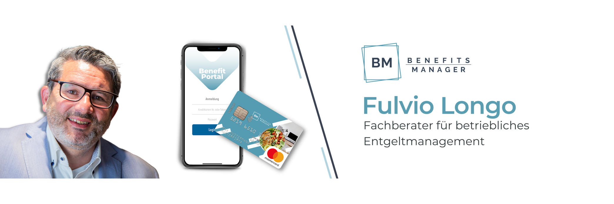 Präsentationsansicht der Firma Benefitsmanager Fulvio Longo
Finanzberater für betriebliches Entgeltmanagement