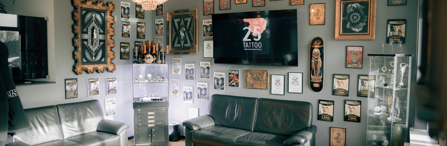 Präsentationsansicht der Firma Tattoo Twentyfive