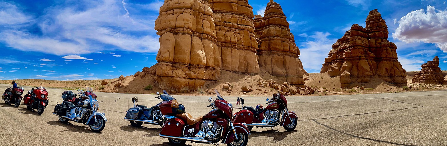 Präsentationsansicht der Firma Amerika Motorcycle Tours